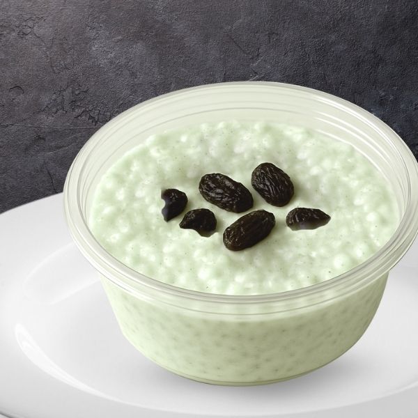 rice pudding with raisins